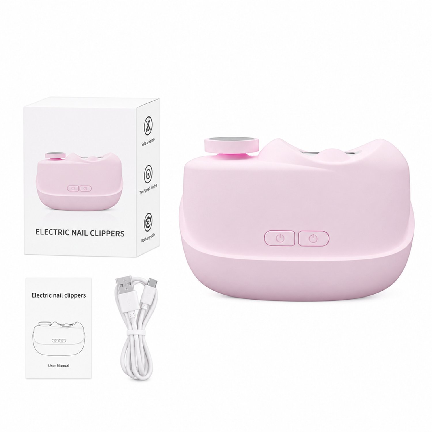 elektrische nagelknipper - Liefroze - 2 instelbare standen - Voor nagelverzorging