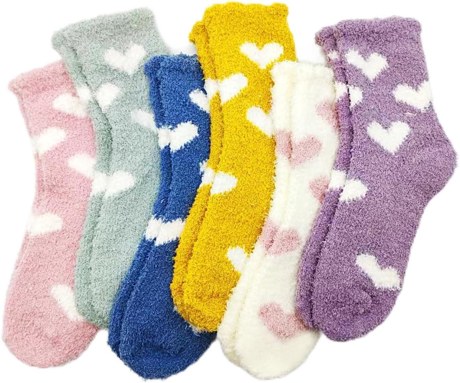 Winter Sokken - Koraal - 35-38 - Fleece Sokken voor Dames - Ideaal als Slaapsokken