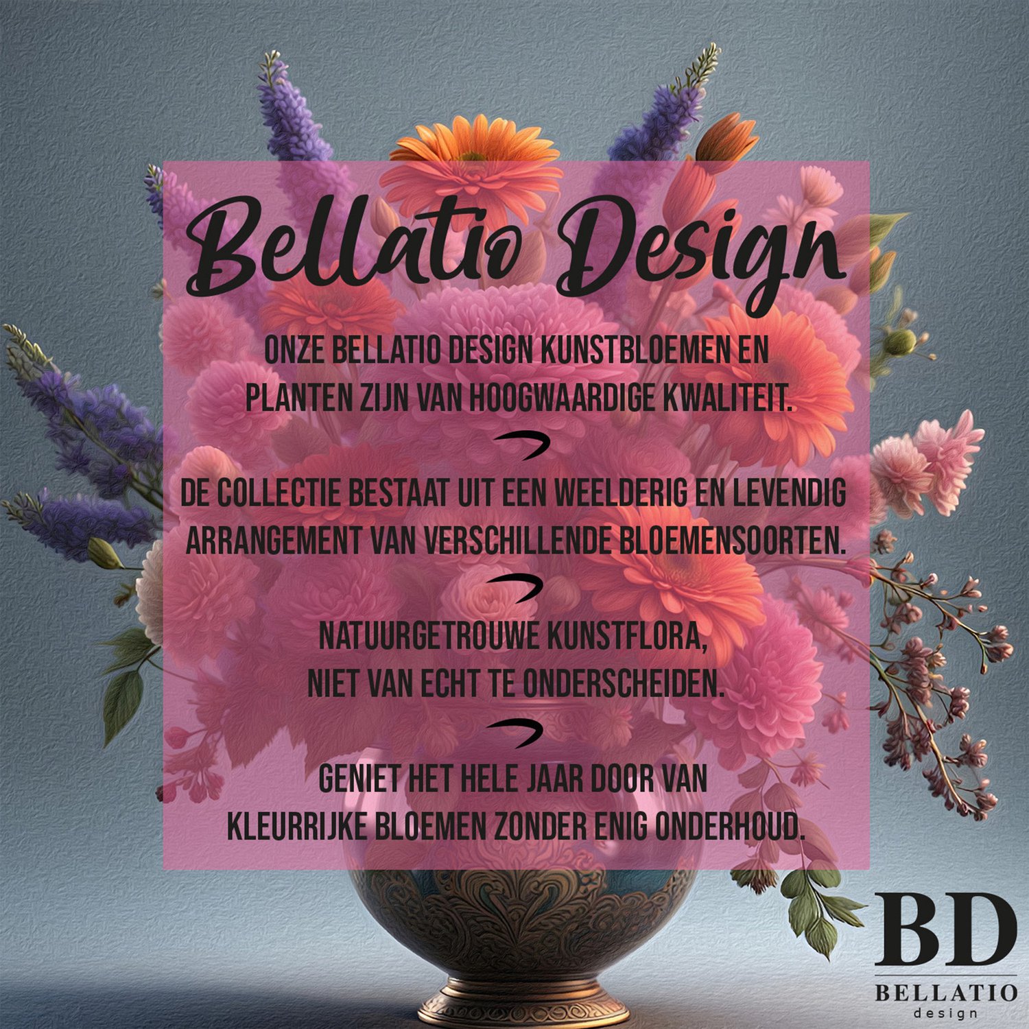 Bellatio Design Kunstbloem Viburnum / sneeuwbal Roseum - 8x - 50 cm - groen - losse steel - kunst zijdebloemen