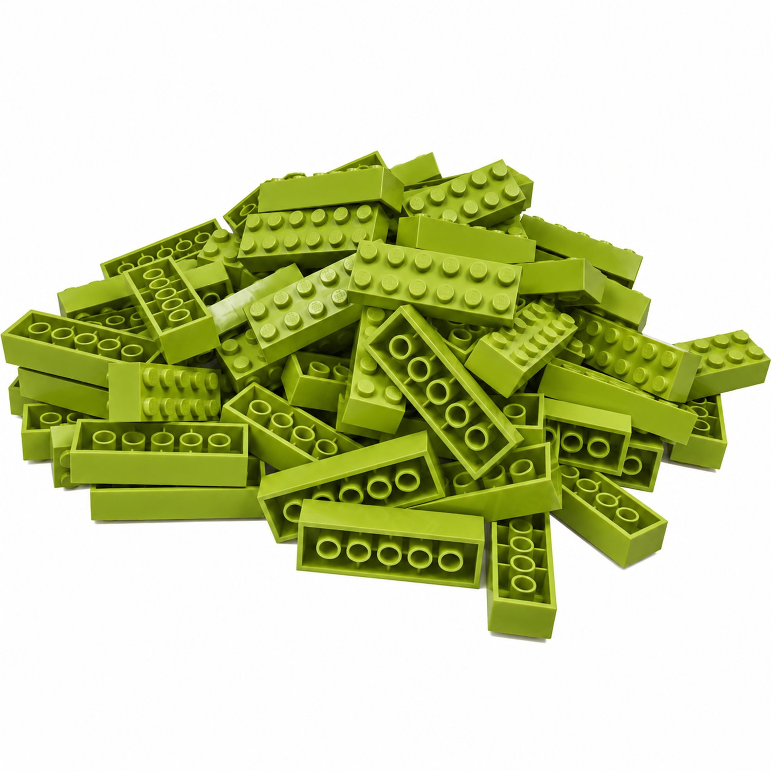 100 Bouwstenen 2x6 | Lime | Compatibel met Lego Classic | Keuze uit vele kleuren | SmallBricks