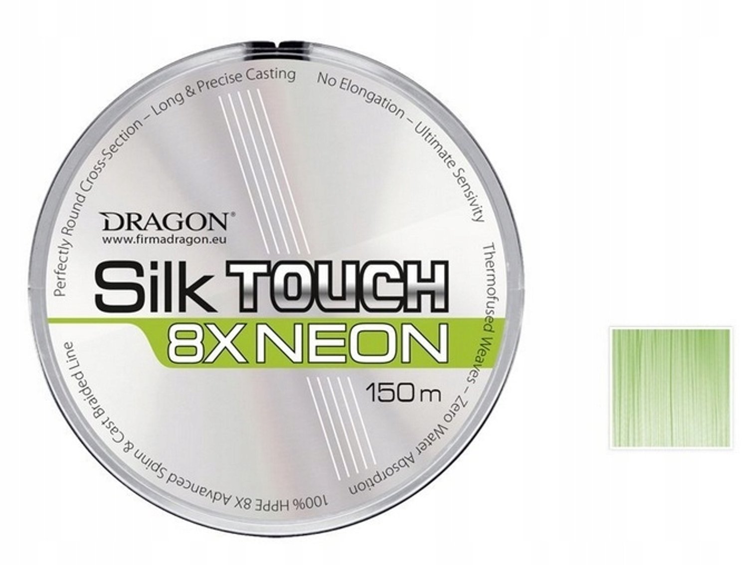DRAGON Silk TOUCH 8X Neon Vislijn 0,14mm - 150m