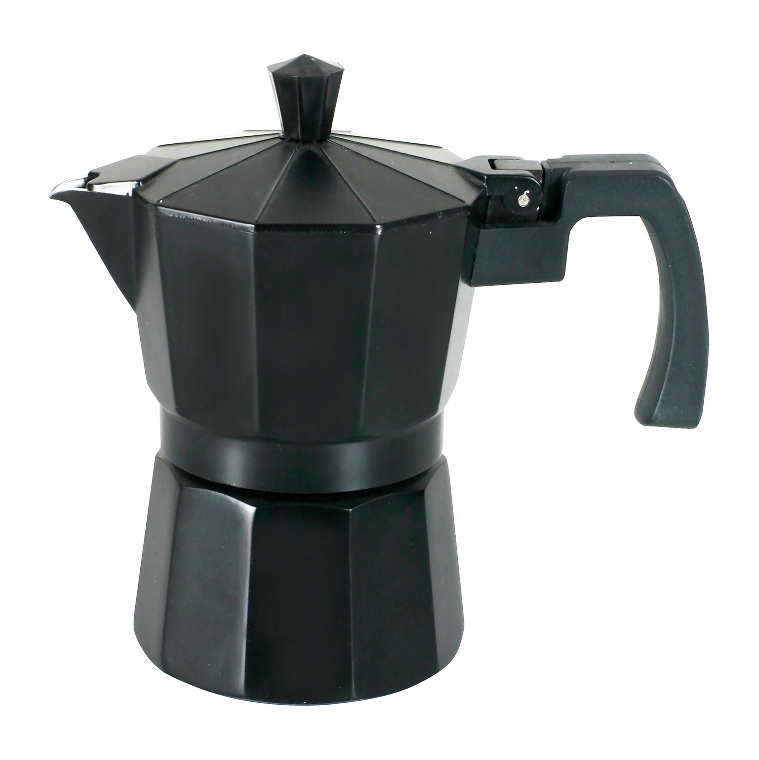 Domotti Negra Aluminium Koffiezetter 300 ml - Stijlvol Zwart