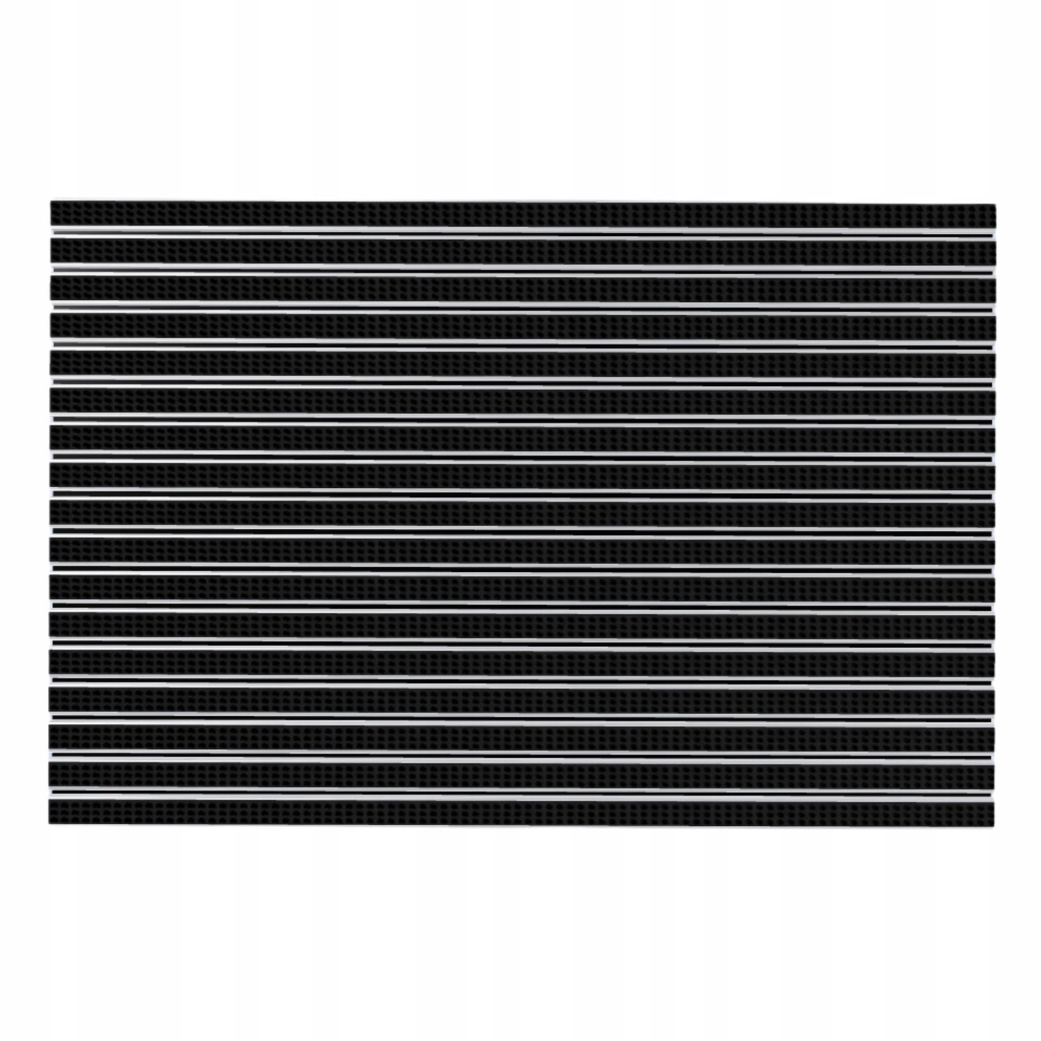 Polentex Aluminium Deurmat met Borstel 100x50 cm - Efficiënte Vuilopvang