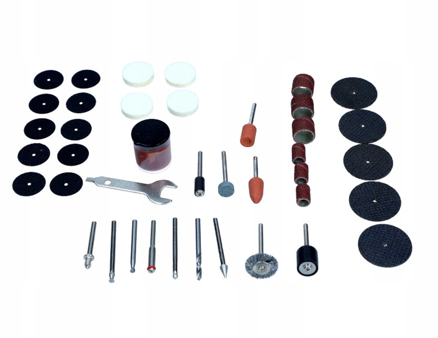 AQ-ONE 20V Schuuraccessoires voor Mini Slijper, 40 Delen