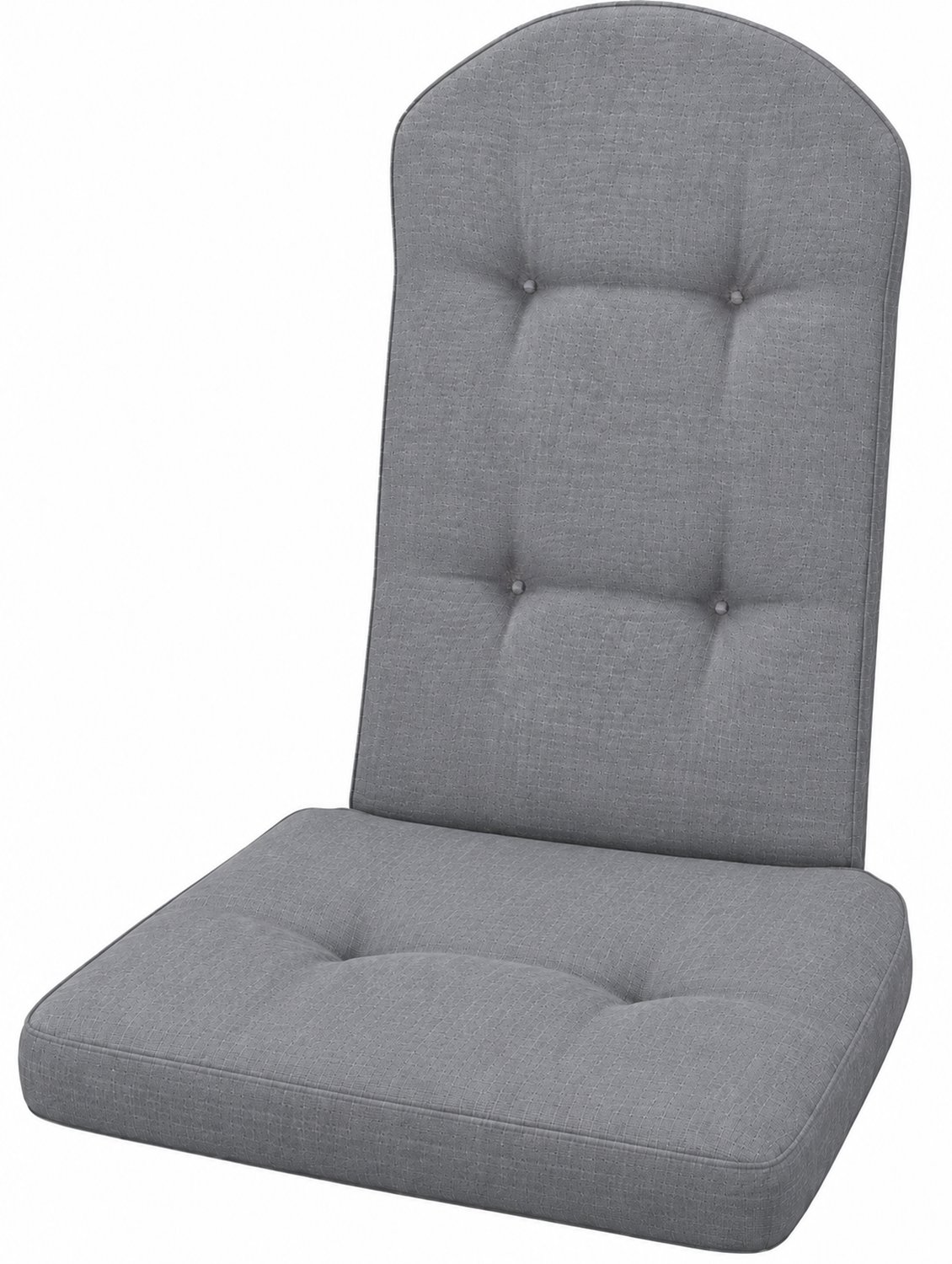 Stoelkussen voor Arizona Adirondack Stoel – Extra Dik & Comfortabel – Adirondack Kussen – Tuinstoelkussen – Zit- en Rugkussen – Grijs