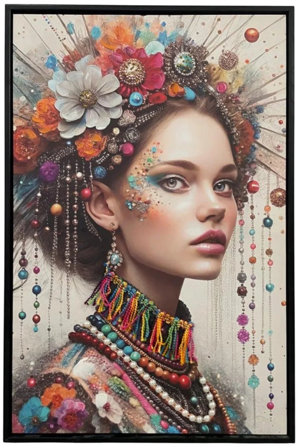 Mansion atmosphere Schilderij Portret Jolie 40x60 cm