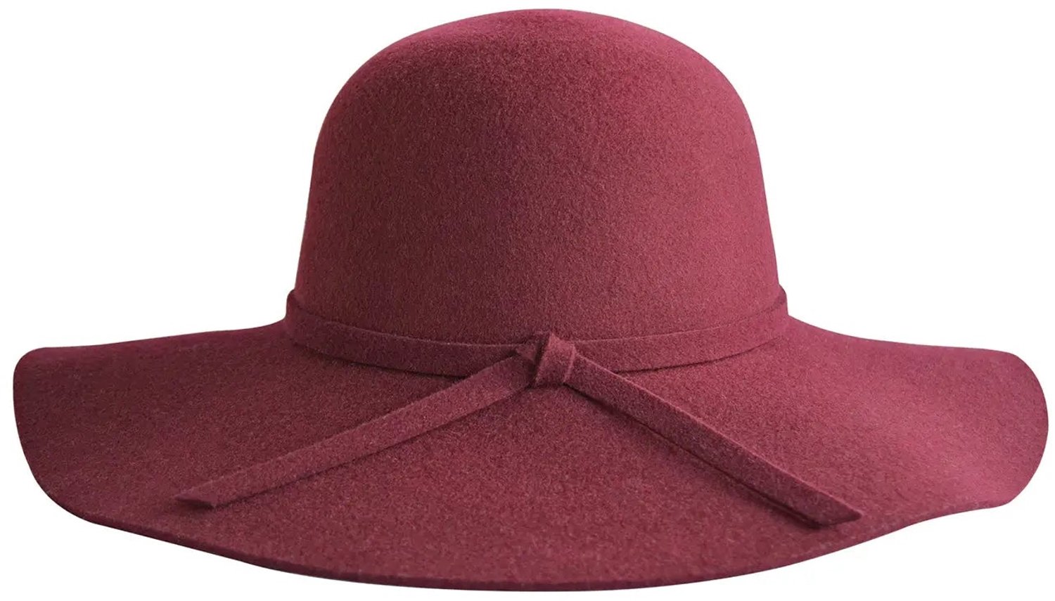Zoe Capeline - 100% Wolvilt Dames Hoed - Maat: L-XL: 59 cm - Rood