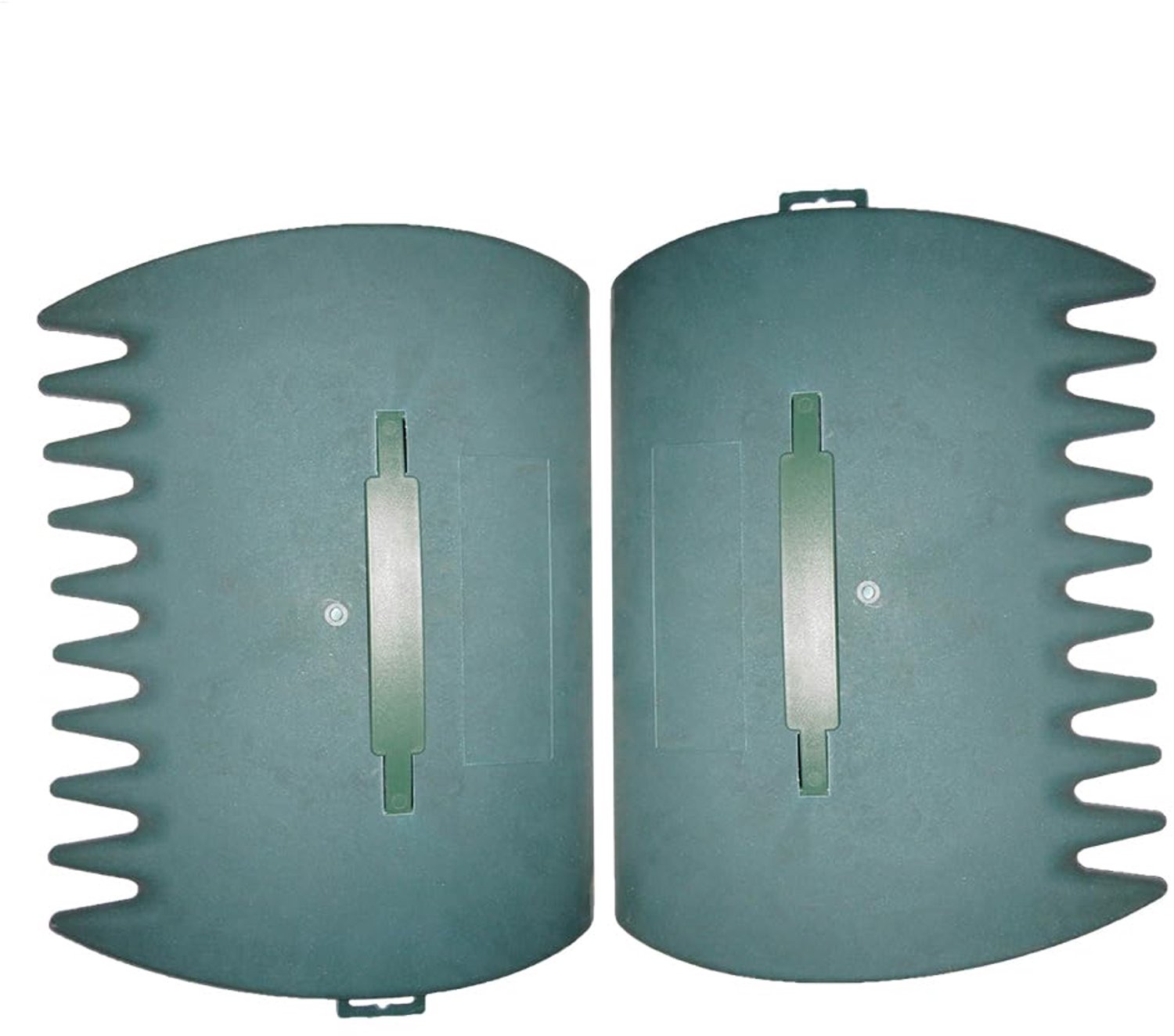 Famanu - Bladgrijper Set - Eenvoudige tuinreiniging - Lichtgewicht kunststof - Groen 2 stuks
