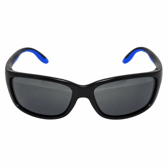 WK Premium Sportieve Zonnebril – TR90 Ultralicht Frame met Zachte Rubberen Neus- & Oorpads – Gepolariseerde UV400 Lenzen -ideale metgezel bij autorijden, fietsen of dagelijks gebruik - Mat Zwart Montuur met Smoke TAC-lenzen — afbeelding 2