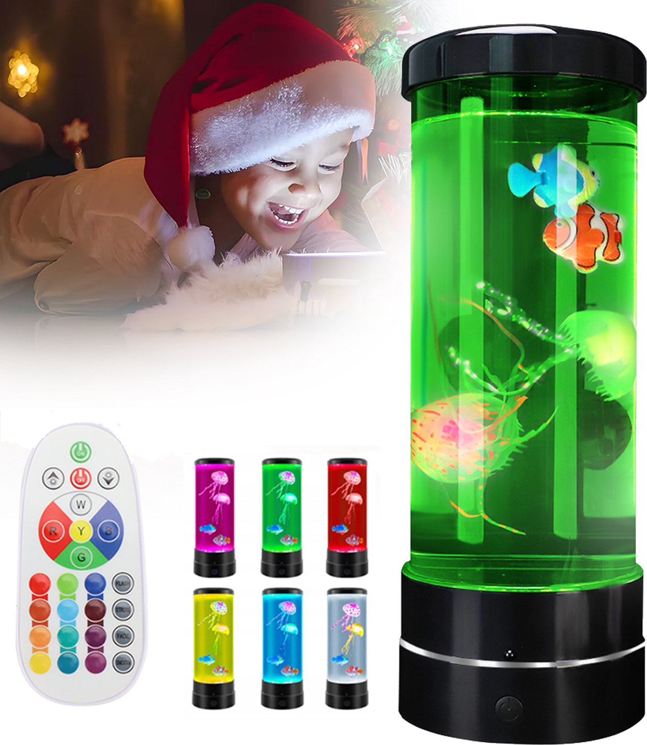 Kwallenlamp - 17 Kleuren Veranderend Nachtlampje - Usb-Aquariumverlichting - Bureaulamp Voor Slaapkamer En Kantoor