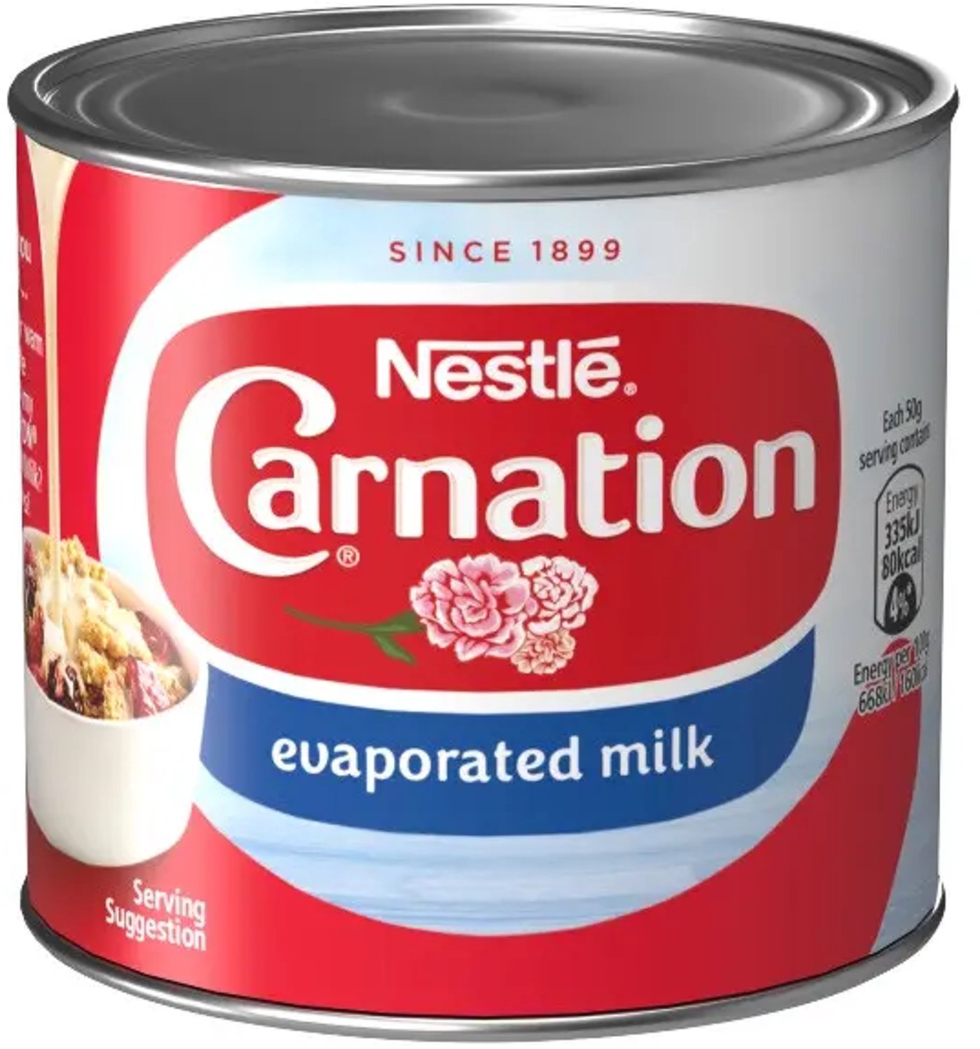 Nestlé Carnation Evaporated Milk – Gecondenseerde Ongezoete Melk – 410 g