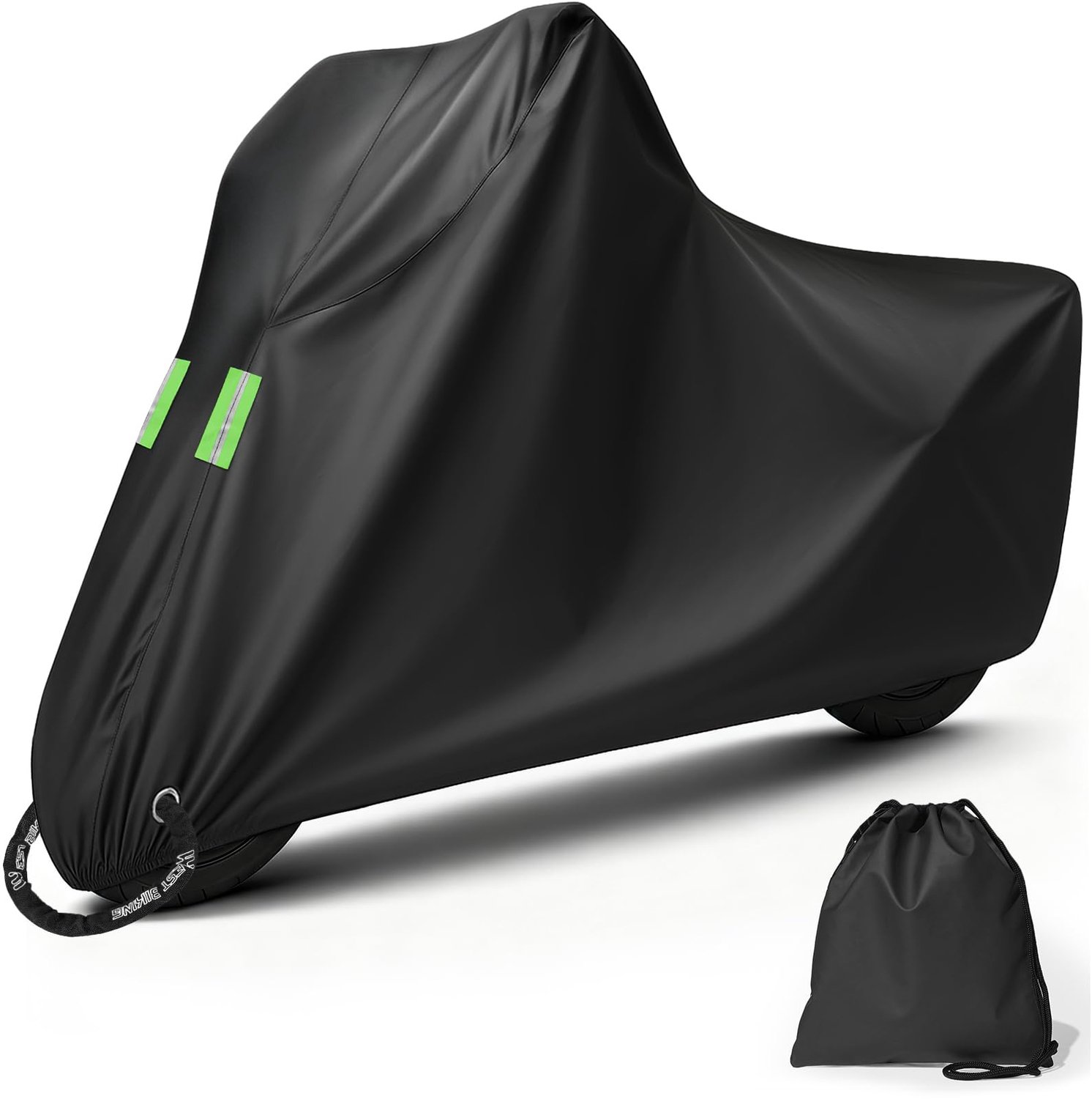 Famanu - Motorhoes - Bescherming tegen weer en vuil - Waterdicht polyester - Zwart 1