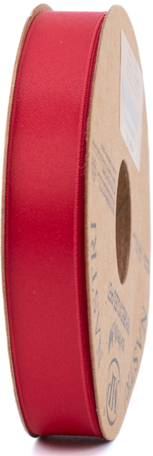 Gerecycled cadeaulint - decoratielint - rood - 15 mm x 20 meter