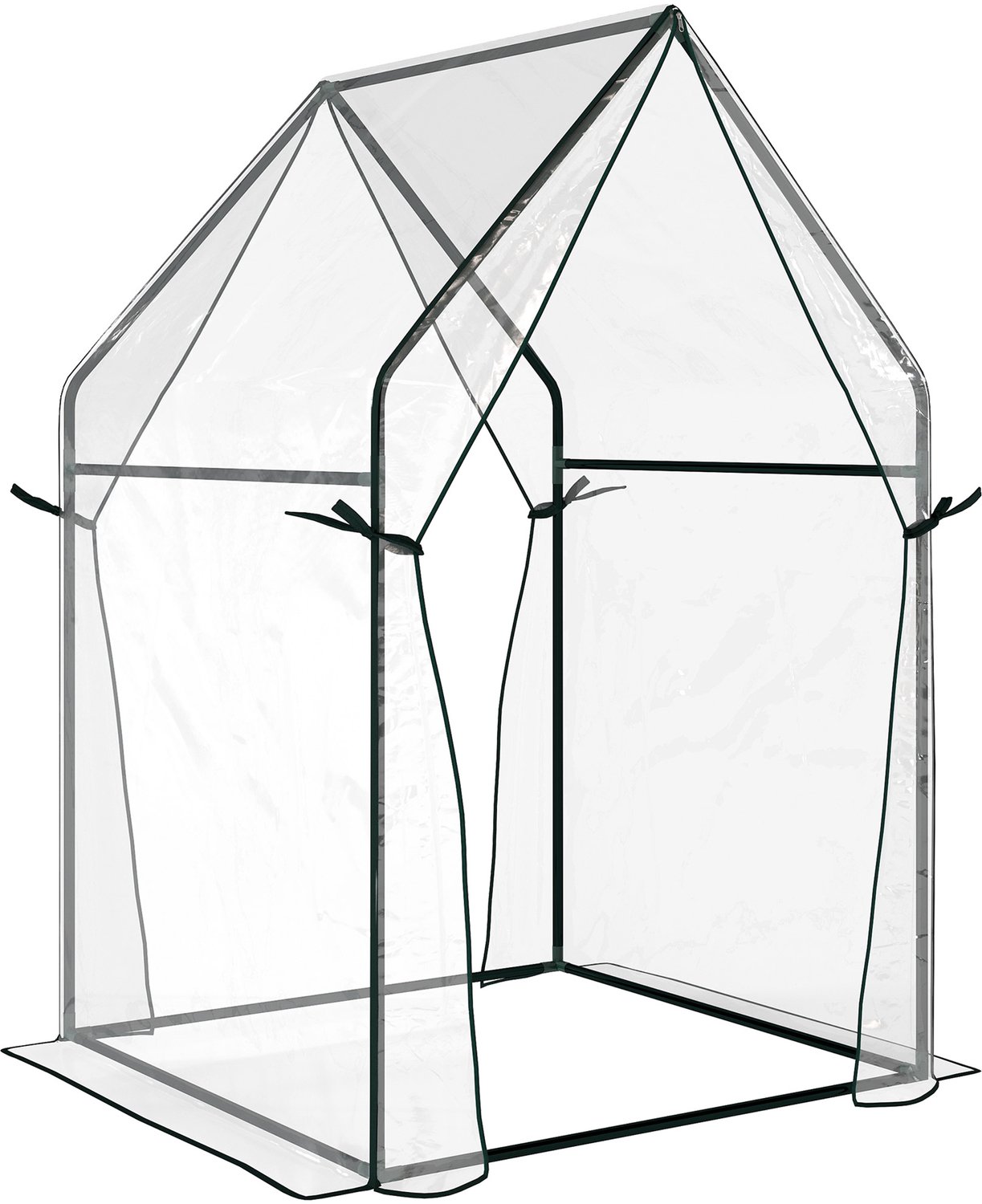 Sunona Tomatenkas - Met UV-bestendige afdekking en twee deuren - 90 x 90 x 145 cm - Transparant