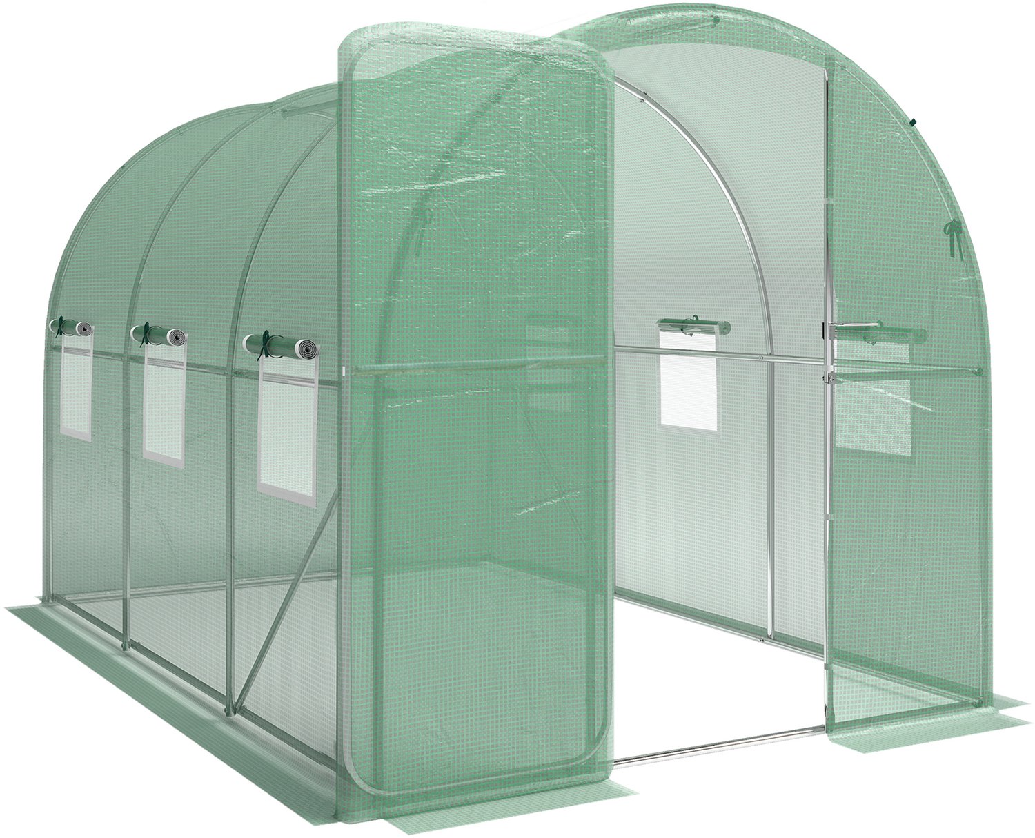 Sunona Foliekas - Met 6 ramen en deur - 200 x 300 x 200 cm - Groen