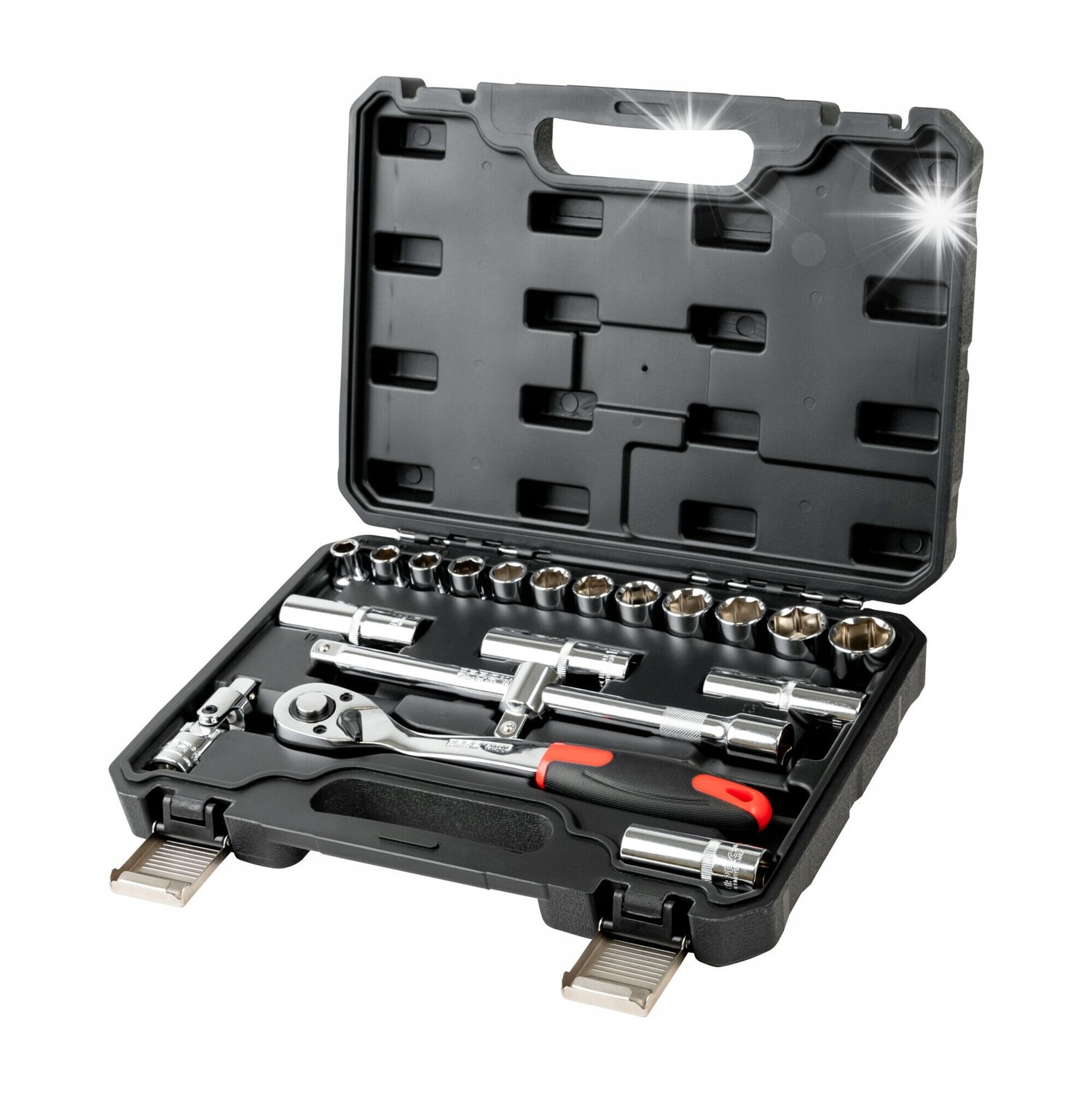 PRO 20-delige Doppenset met Ratel 1/2" - Duurzaam CrV Staal