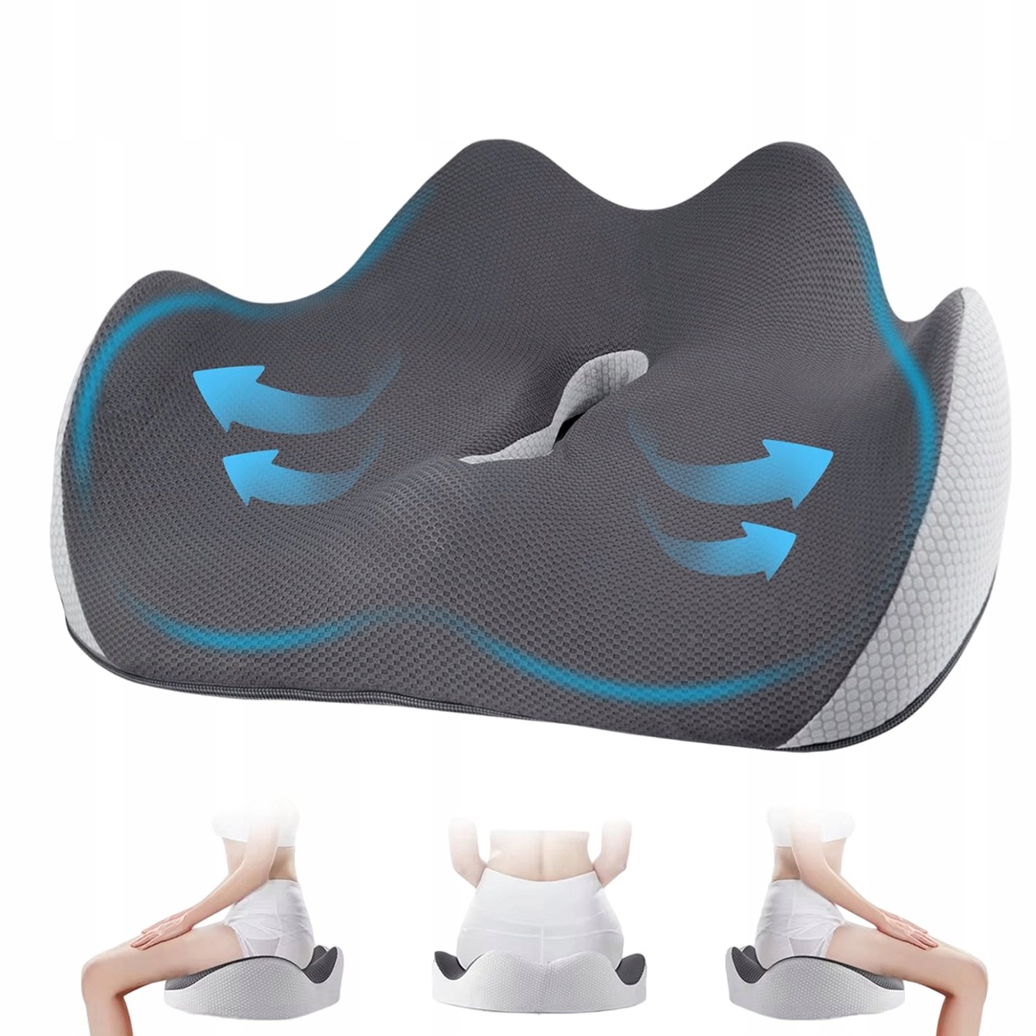 Ergonomische Zitkussen Geheugenschuim - Comfort & Ondersteuning