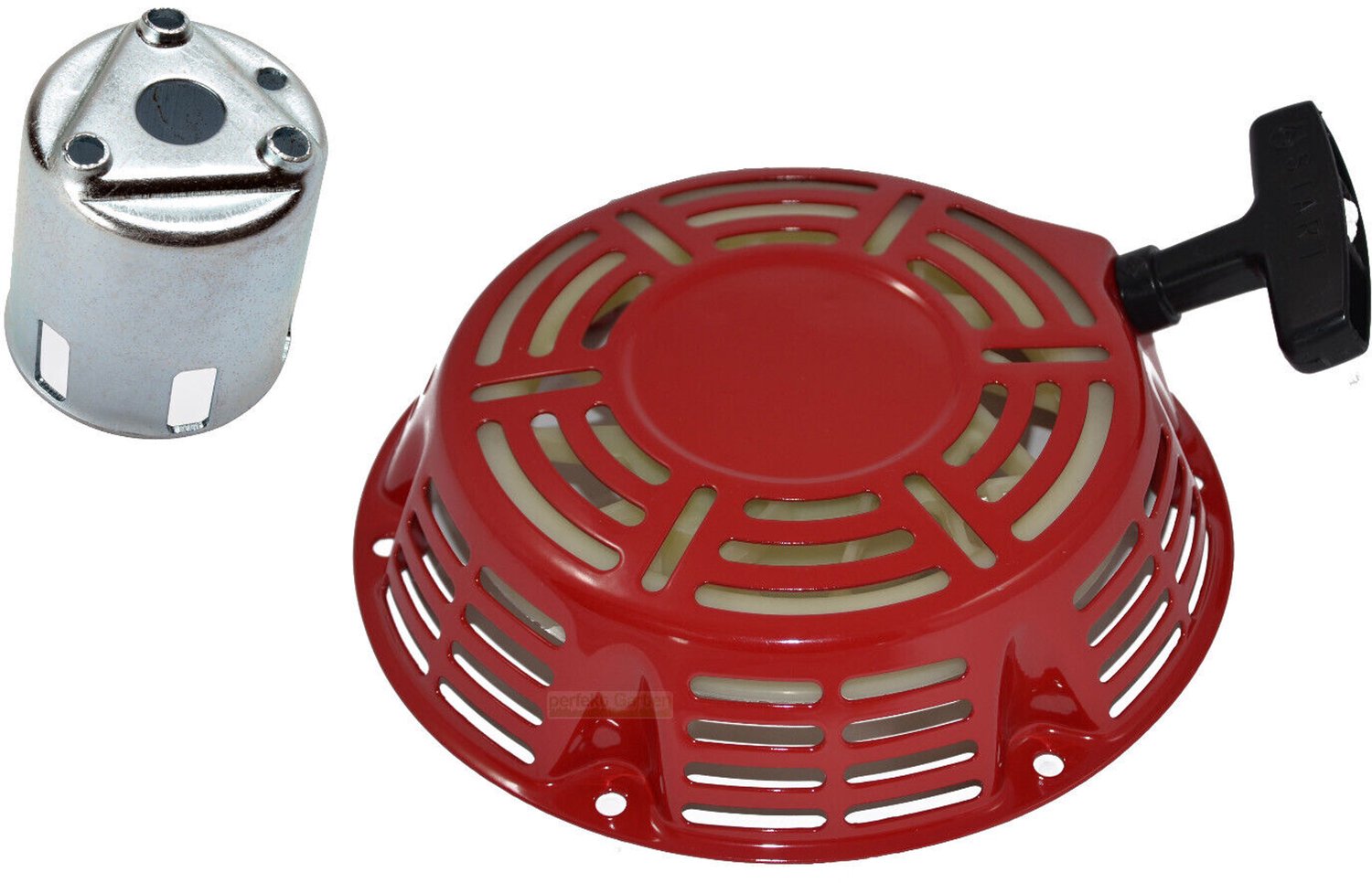 startmotor met terugslagmechanisme + behuizing 195 x 50 mm voor Lifan-, Kipor-, Loncin- en Zongshen-motoren