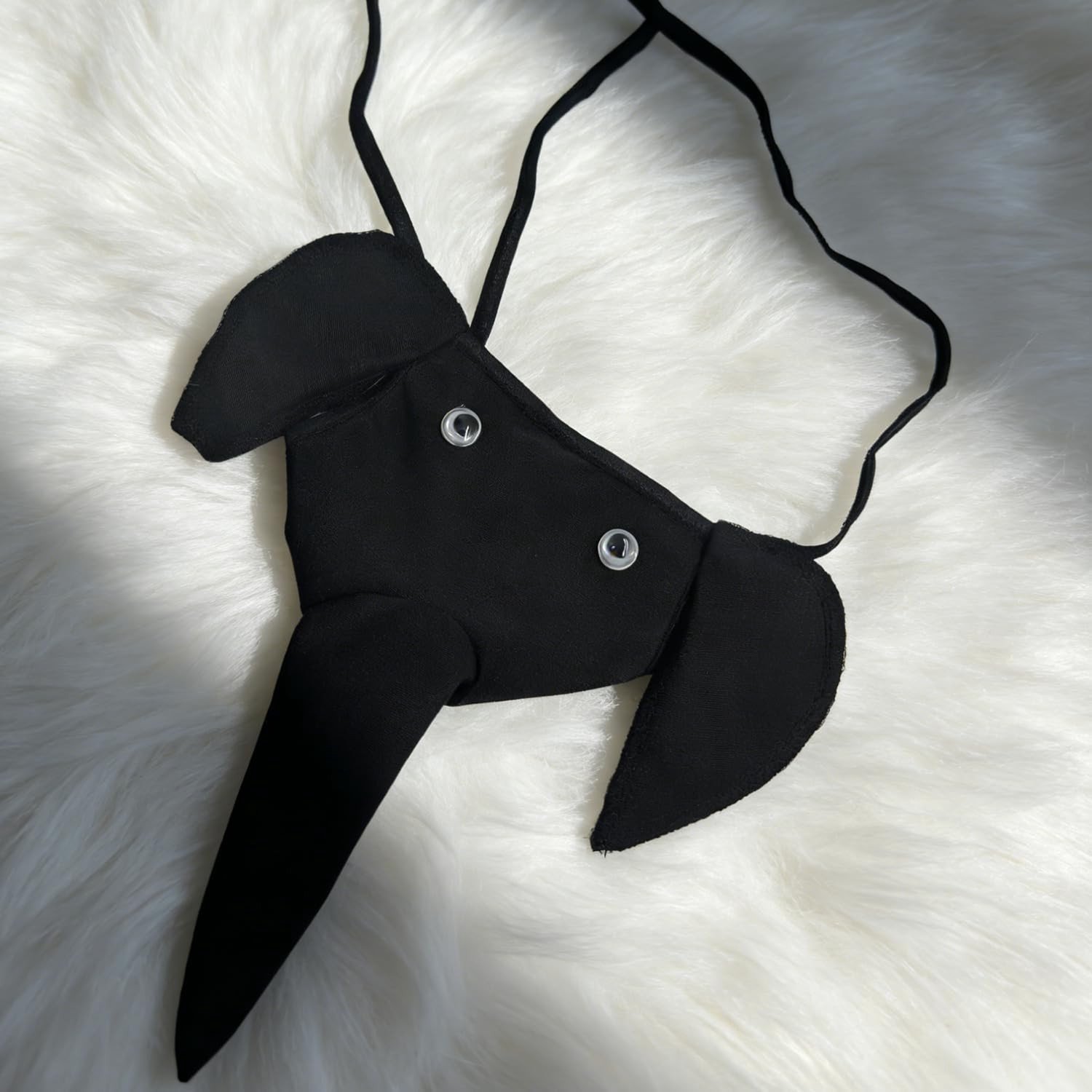 Grappige Zwarte Tanga met Olifant, Sexy Leoparden Thong, Mankini Ondergoed voor Mannen, Cosplay Ondergoed en Comfortabele Onderbroek