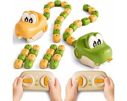 Ryoudavell - Slangenspel met afstandsbediening – Magnetisch speelgoed Greedy Snake – bestuurbare auto - geluid – Competitief 2-speler familiespel – Schermvrij – Voor spelletjesavond, familiefeest, vakantie - Kinderspeelgoed 5 6 8 10 + Jaar