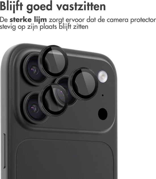 imoshion Camera Lens Protector - Geschikt voor iPhone 18 Pro/ iPhone 18 Pro Max - 2 Pack - Zwart — cadeau in Cadeau-ideeën - foto 8