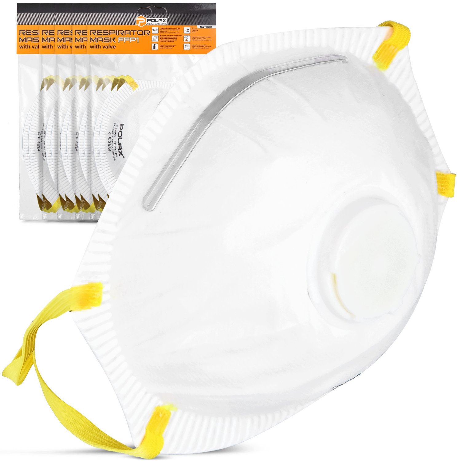 10x FFP1 Stofmasker met Ventiel - Bescherming Tegen Stof en Deeltjes