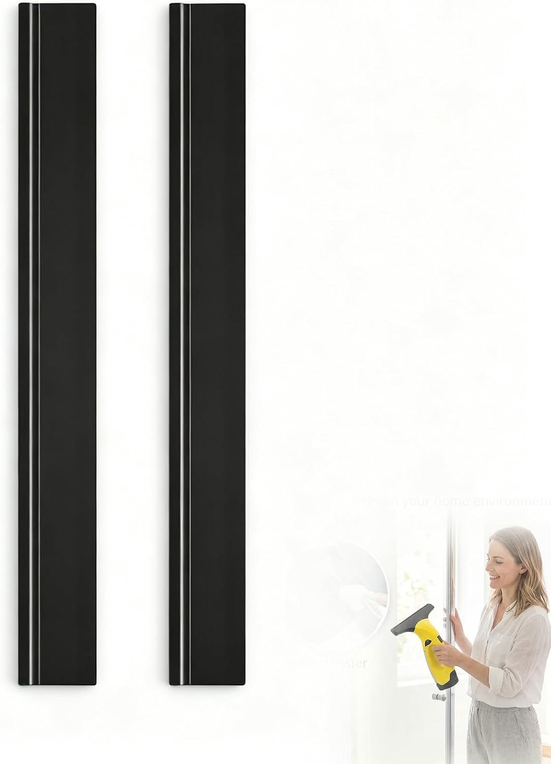 Set van 2 Vervangende Lippen van 280 mm voor Draadloze Ruitenwissers, Rubber Wisser voor Streeploos Schoonmaken en Effectieve Reiniging