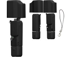 kwmobile Siliconen Hoes voor DJI Osmo Pocket 4P - Antislip Siliconen Cover Voor Action Cam - zwart
