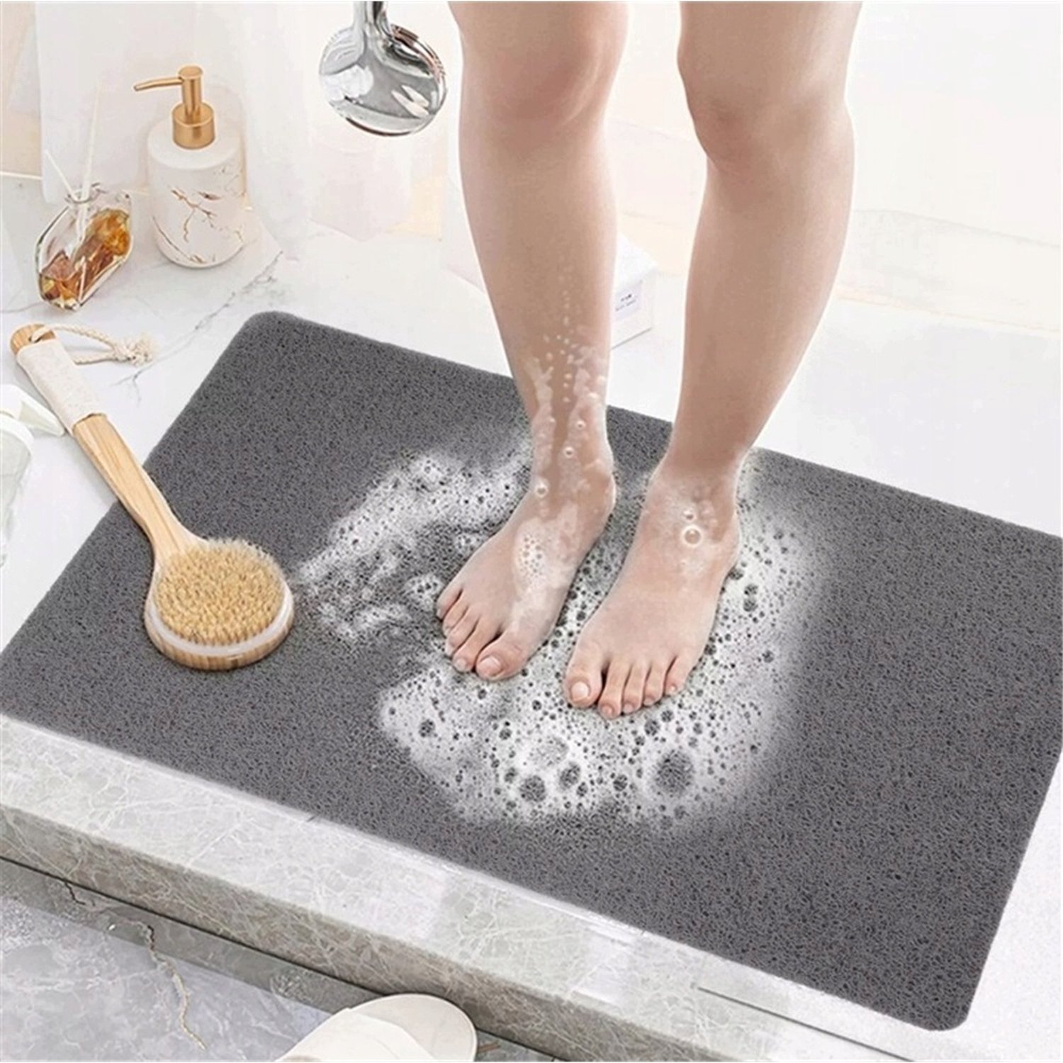 Antislip Douchemat 40x60cm PVC met Voetmassage - Merkloos