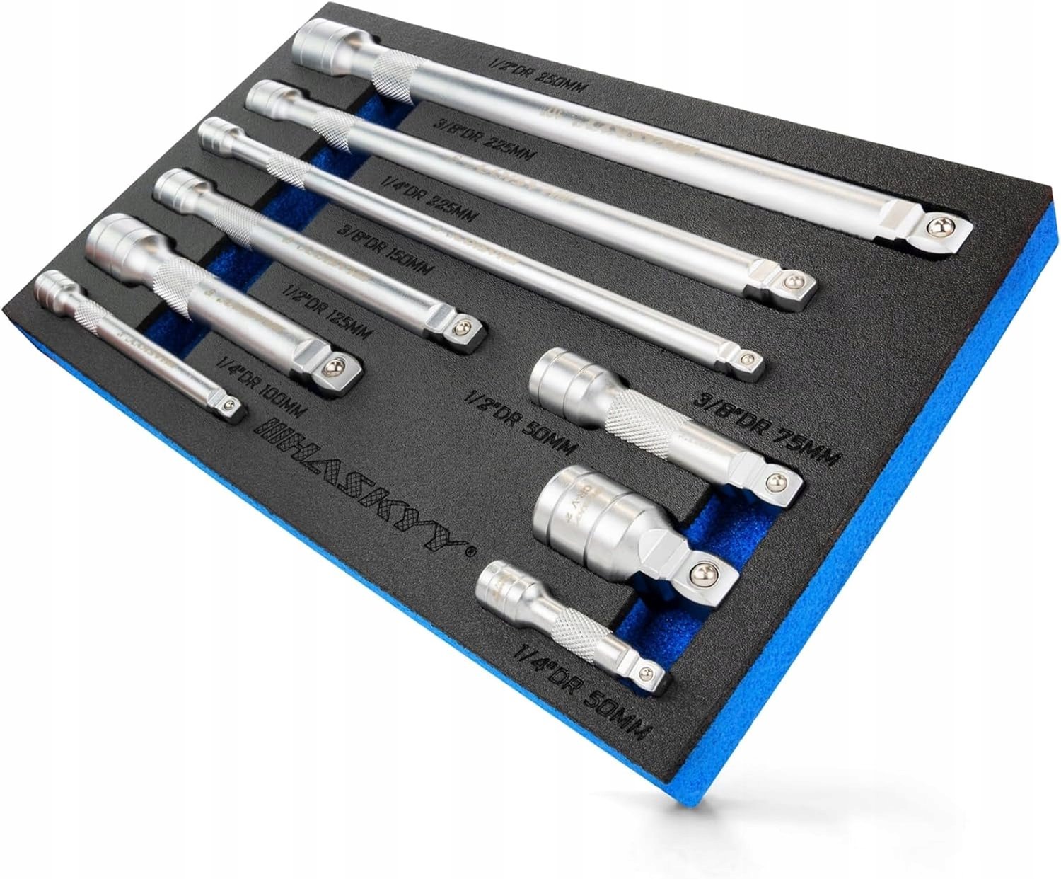 Verstelbare Dopverlengstukken Set - 9 Delig, 1/4" 3/8" 1/2"