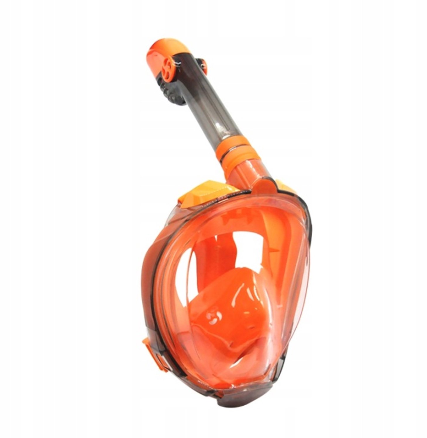 POINT LGB Full Face Duikmasker Snorkel - Oranje S/M - Anti-Fog & DryTop