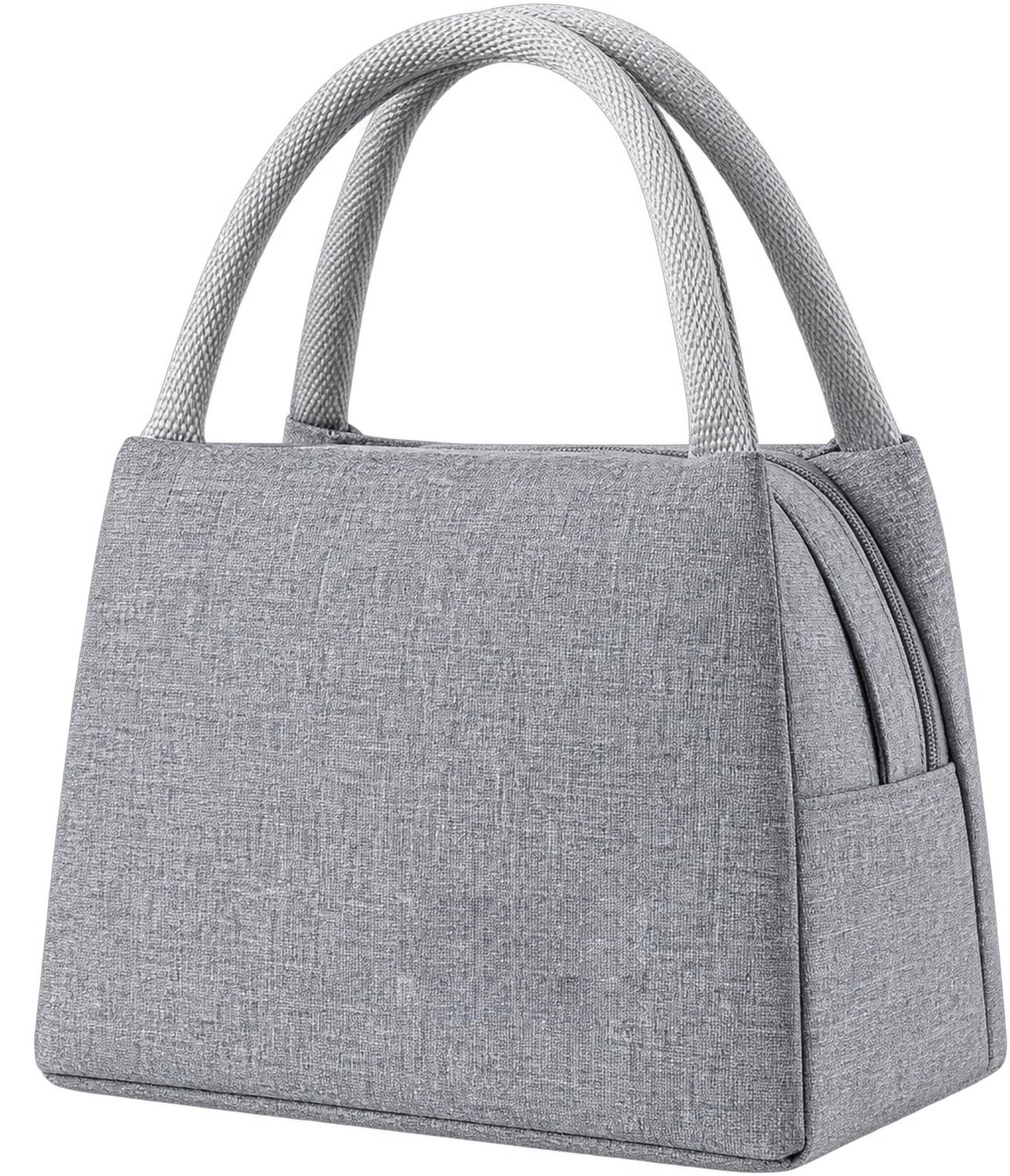 Kaiyaya - Koeltas groot 1 stuk - Houdt eten en drinken koel - 4-laags isolatie & waterdicht - Lunchtas met schouderband - Grijs, 25x30x23cm