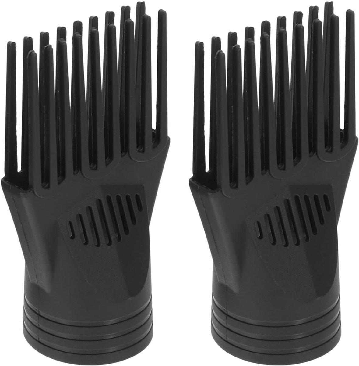 Stylingkam, föhnkamaccessoire, 2 stuks, föhnmondstuk, universeel ontwarrend accessoire geschikt voor de föhn, haaraccessoires