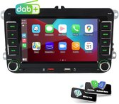 ESSGOO DAB+ Volkswagen CarPlay scherm- met Apple Carplay & Android auto (Draadloos) -Plug&Play- voor Volkswagen, Skoda & Seat - Golf, Polo, Tiguan, Touran,...-7inch Touchscreen scherm-Bluetooth-Usb