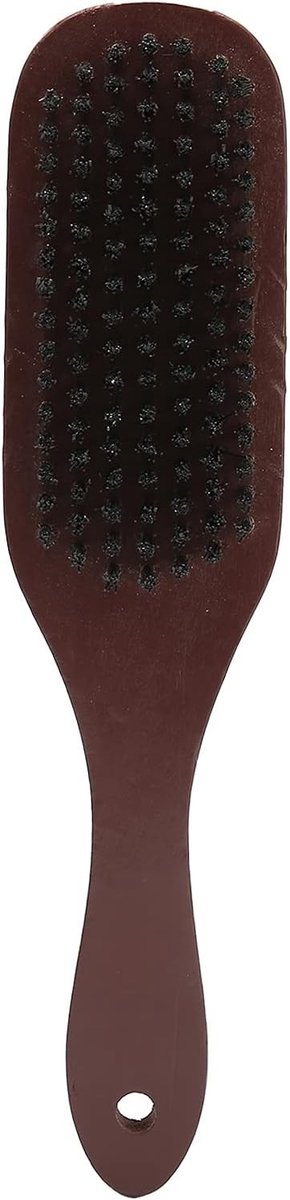 Houten Baardborstel met Multifunctionele Styling Tool voor Mannen - Perfect voor Baardverzorging, Gezichtsreiniging en Huishoudelijk Gebruik met Nylon Haren