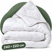 Sleeps 4 Seizoenen Dekbed 240x220 cm - Hotelkwaliteit - Anti-Allergie Dekbed - Ademend - Zacht & Soepel - Lits-Jumeaux Dekbed - Zomer & Winterdekbed