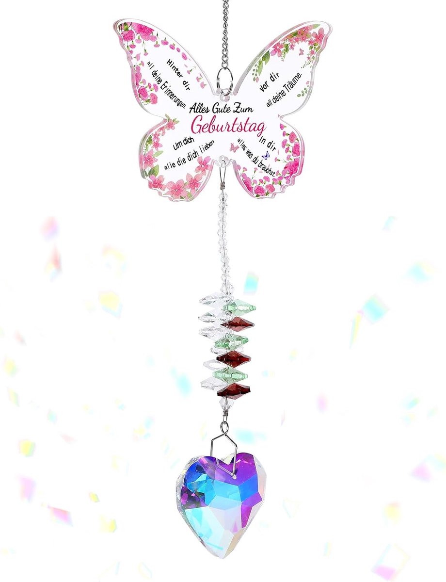 Verjaardagscadeau voor vrouwen, Happy Birthday-decoratie, zonnevangers, verjaardagscadeaus voor collega's, moeders en geliefden, kerstcadeaus en woonaccessoires