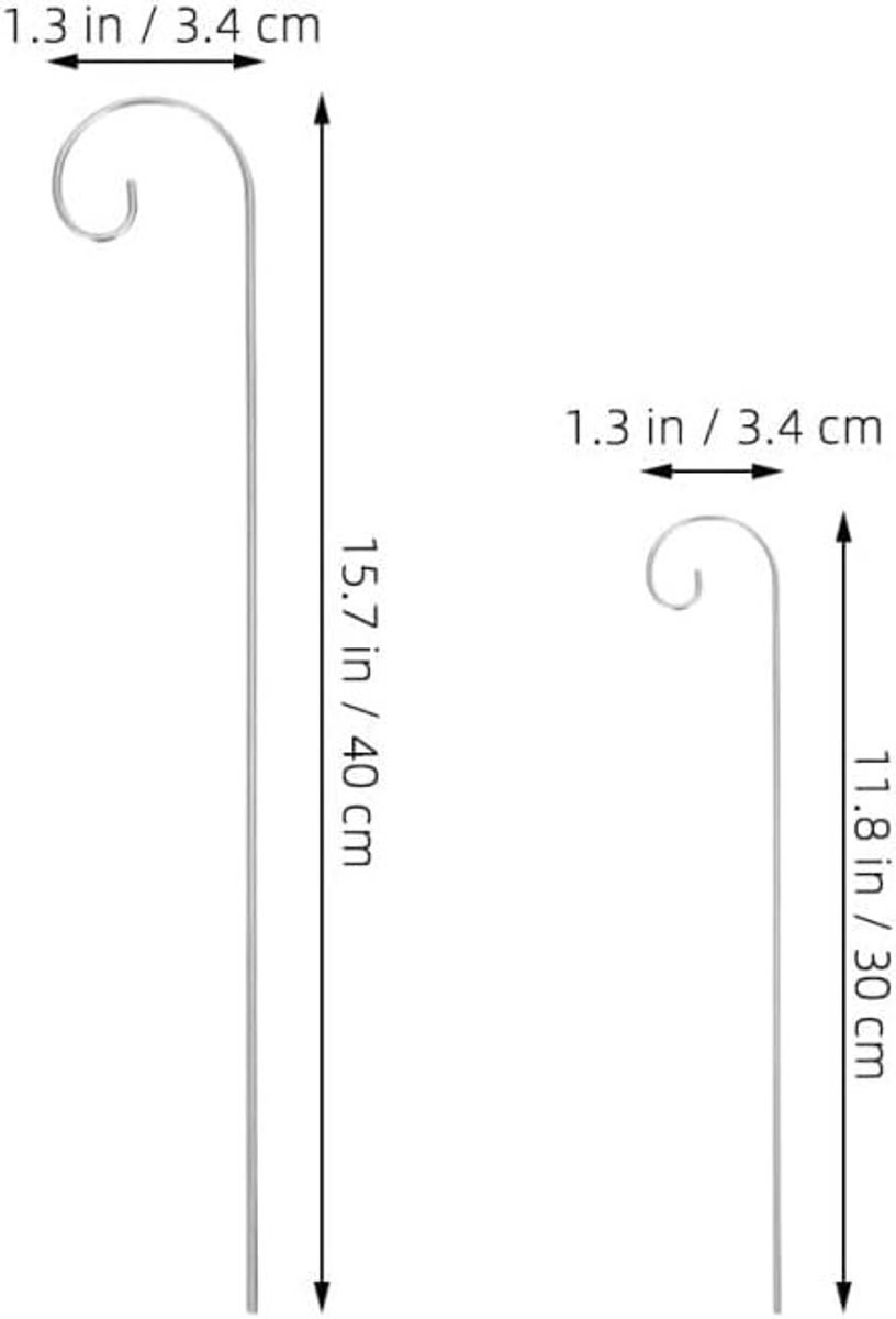 20 stuks metalen tuinetiketten met haken, roestvrij en veelzijdig voor het markeren van planten in tuin, balkon en bloempotten