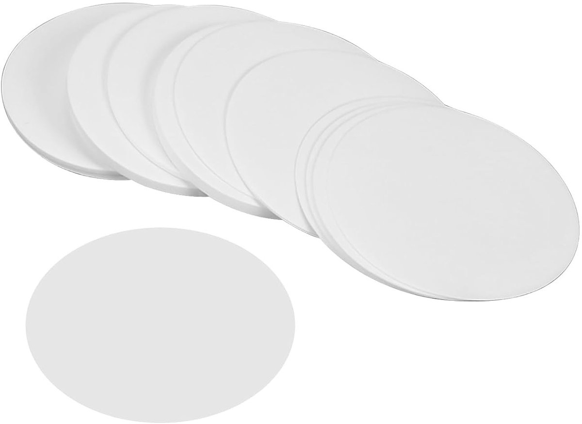 100 Stuks Hoogwaardige Filterpapier voor Kwaliteitsanalyse, Laboratoriumfilterpapier, Chemische Tests, Olieanalyse, Medium Snelheid, 150 mm