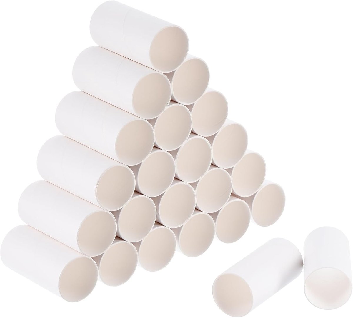 3,35 inch kartonnen buizen - 100 lege toiletpapierrollen voor knutselen en creatief gebruik, ideaal voor kunstprojecten en klaslokalen