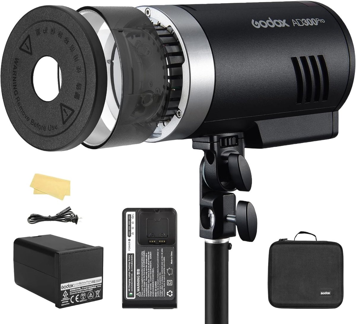 Professionele 320W TTL Flitser Monolight met 2600mAh Batterij en 1/8000s HSS voor Canon, Nikon, Sony en andere camera's