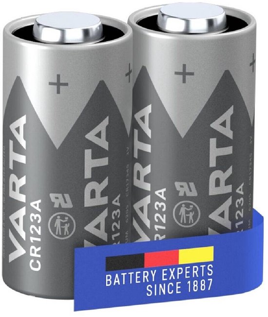 Varta Lithium Cylindrical CR123A BLI 2 stuks