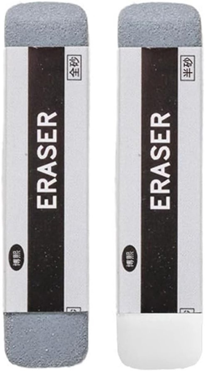 Set van 2 Draagbare Zandgum voor Klaslokaal en Kantoor, Perfect voor Nauwkeurige Correctie van Inkt en Balpen, Ideaal voor Schrijven en Tekenen
