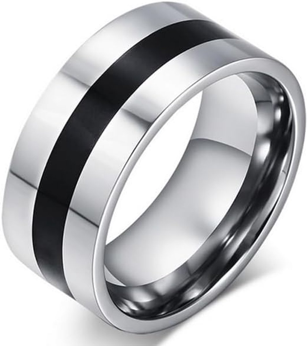 Heren ring Black Line 9mm-20mm