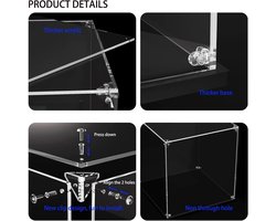 1 stuk 65 x 30 x 20 cm transparante acryl vitrine stofdicht 3 mm, een grote displaybox voor Lego 10327 42115 42143 42156 42172 75315 model