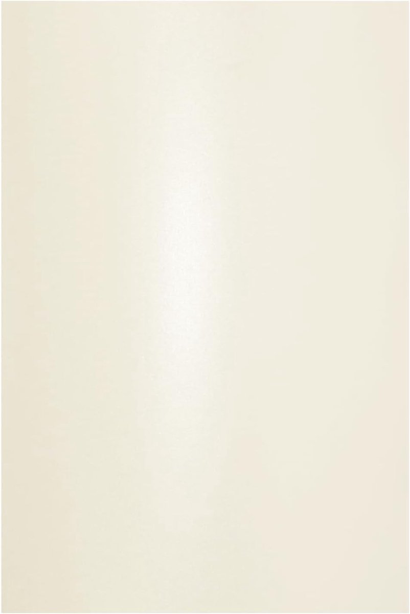 Craft Cardboard Moeder van Parel Crème DIN A4 300 g - Dubbelzijdig Glanzend Papier voor Trouwen, Verjaardagen en Doopkaarten