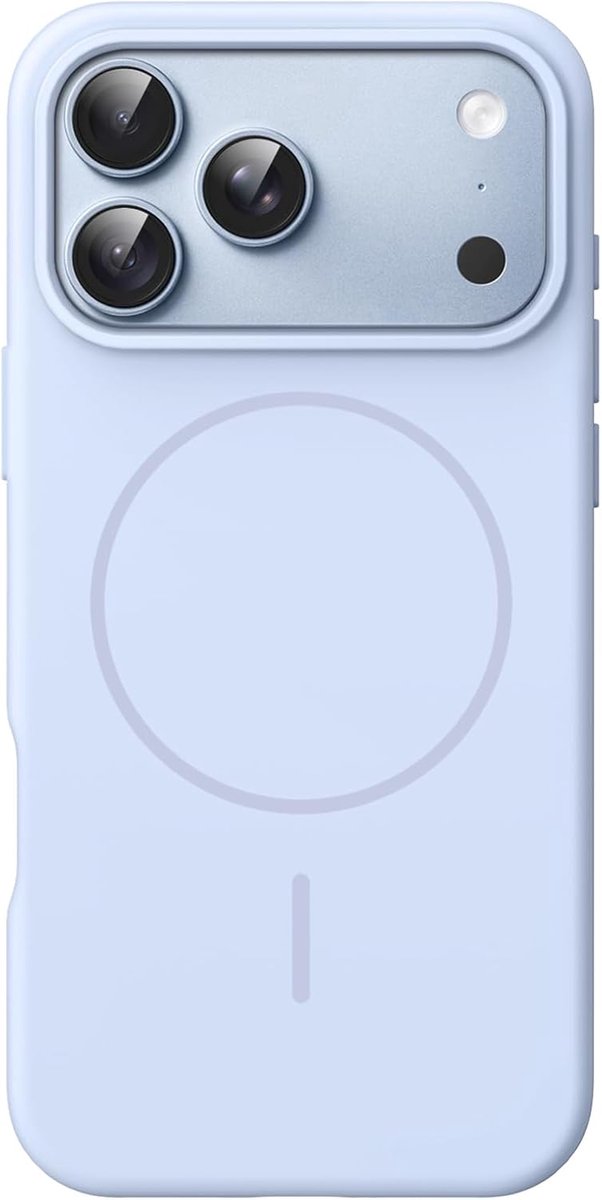 Zandarix Hoesje Geschikt voor Apple iPhone 18 Pro Max - Zijde Zachte Aanraking - Premium Kwaliteit - Schokabsorberend Hoesje Cover met Camera Lens Bescherming - Geschikt voor Mag - Back Cover Hoesje - Gletsjer