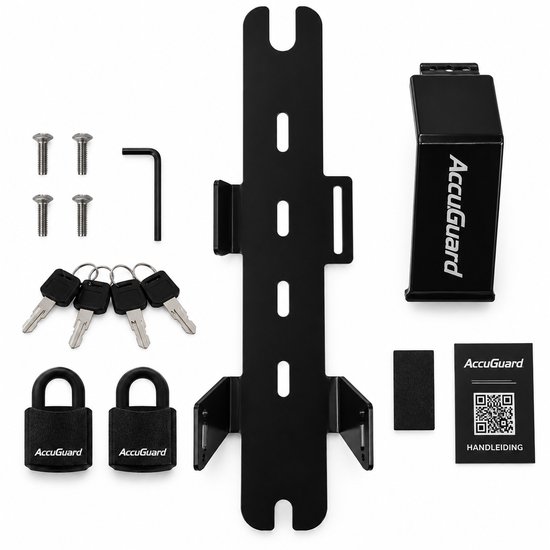 Batterijslot voor Fatbike Voor V8, V20, V20 Pro, H9, C80 & C90 - Accuslot - Accu Guard - Zwart — afbeelding 4
