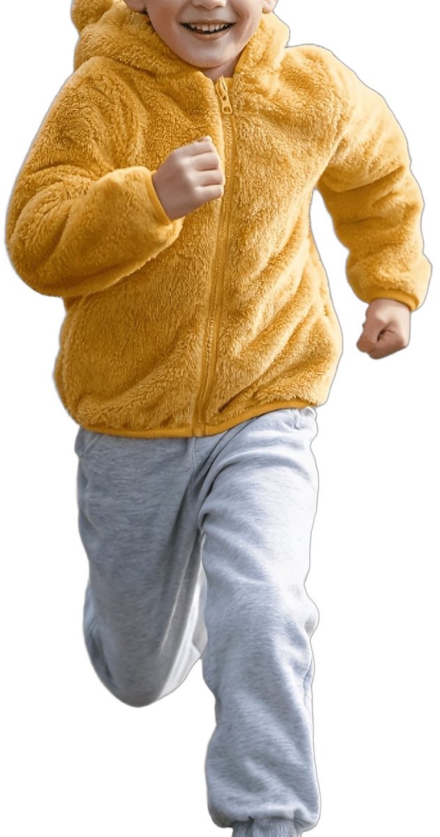 Currero Winterjas Parka Jongens Lange Jas Wintermantel Overjas Gewatteerd Waterdicht Winter Stijlvol Mantel Kinderen 3-4 Jaar Kurkuma