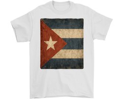 Cuba Shirt – Distressed Cubaanse Vlag – Casual Outfit – Unisex T-Shirt voor Dames & Heren – Origineel Cadeau
